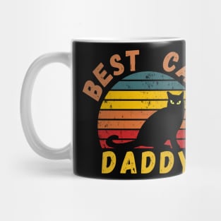 Best Cat Daddy Vintage Retro Distressed T-Shirt Mug